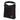 Black fabric crossbody bag with padded handle and secure zipper closure