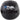 Black FCEL soccer ball with blue logo, PU leather material and textured grip panels