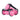 iTone Fitness pink 1 lb neoprene hand weights with black adjustable handle grips