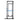 Black steel squat rack with blue safety bars and adjustable J-cups for strength training
