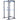 Blue and black power rack cage for home gym, steel multi-grip pull-up bar station