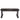 Fuel weight bench padded black seat with steel frame