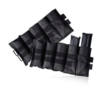 Black nylon tool roll organizer with multiple pockets and adjustable straps
