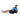 Men’s fitness ball workout in blue and black activewear, holding a black medicine ball