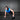 Blue and black 2FUEL medicine ball on workout floor, textured grip for core training