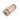Yoga mat roll in blush pink cork-style material with non-slip black strap