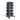 CAP Rubber Hex Dumbbell Set with Rack | 200-lb