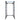 Black steel power rack frame with blue safety pins, adjustable multipurpose home gym fitness stand