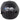 Black leather American football glove with embroidered logo and wrist strap
