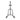 Black Fuel punching bag stand with round base and steel frame for heavy bag training
