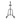 Black steel fitness squat stand with adjustable height and wide base for strength training