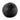 Black leather basketball training ball with textured grip and stitched panels