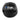 Black 3FUEL 20lb/9kg medicine wall ball with textured leather and grip lacing
