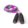 Adjustable grip push-up handles set with pink accents and grip training tubes