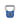 Blue rope handle grip with stainless steel loop, durable anti-slip gym carry accessory
